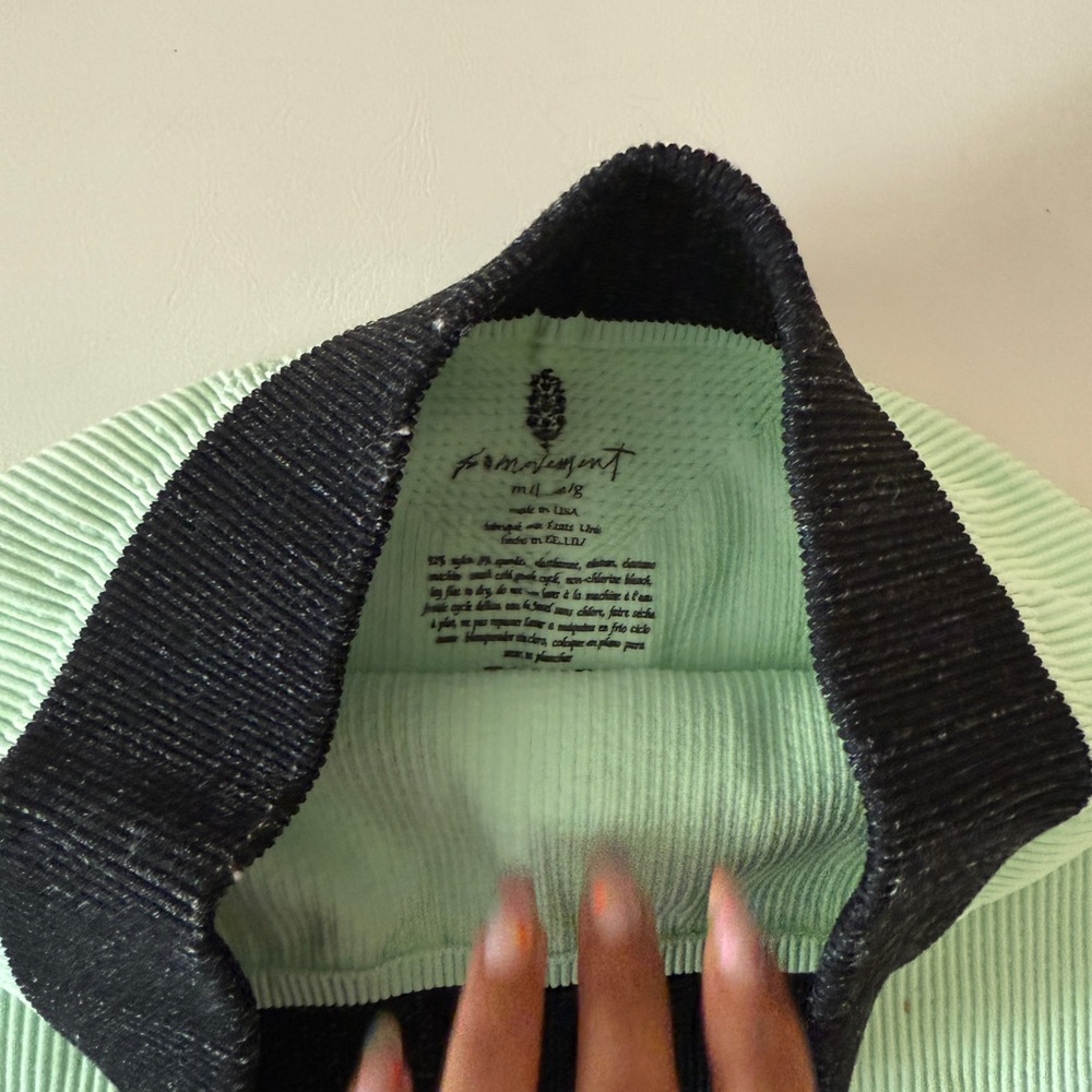 two pair Free People Black and Mint Athletic Shorts - Picture 4 of 4